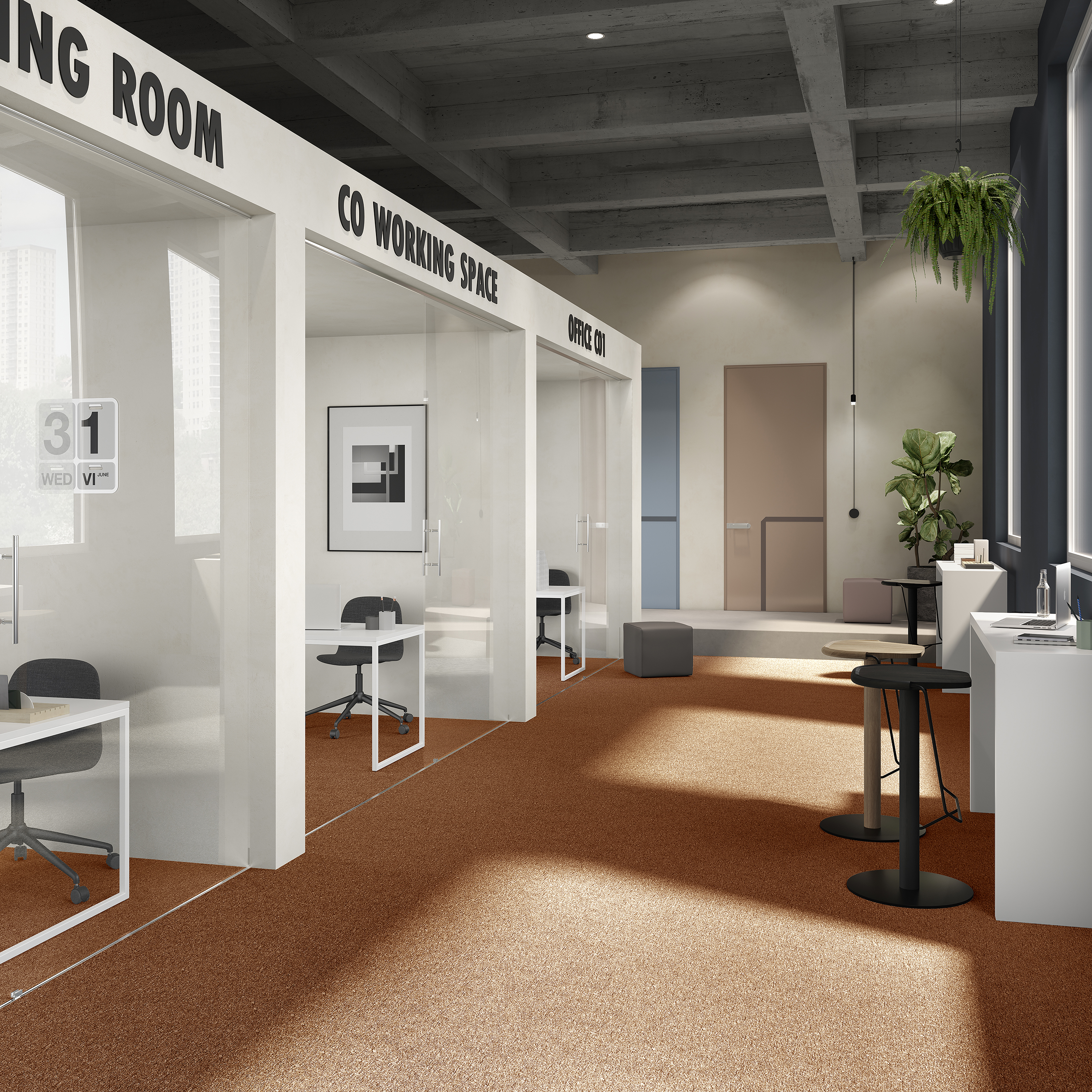 Ковровая плитка Medusa Tile 84 (500*500*5 мм) — купить в Белгороде