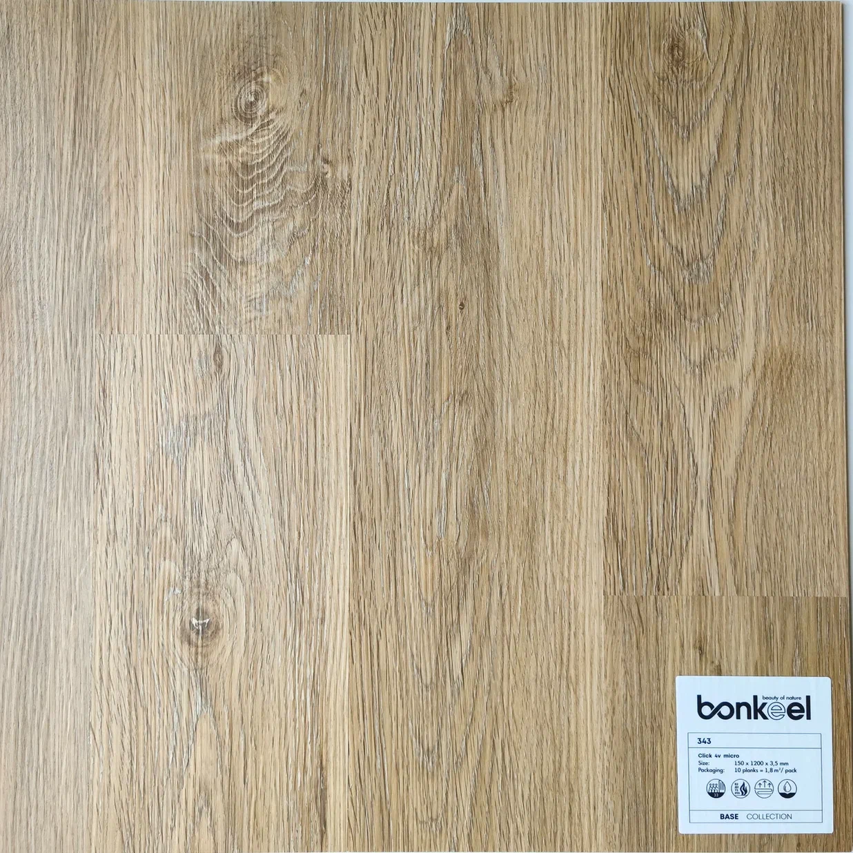 Плитка ПВХ "Bonkeel" Base New 343 (1220*150*3,5 мм) — купить в Белгороде
