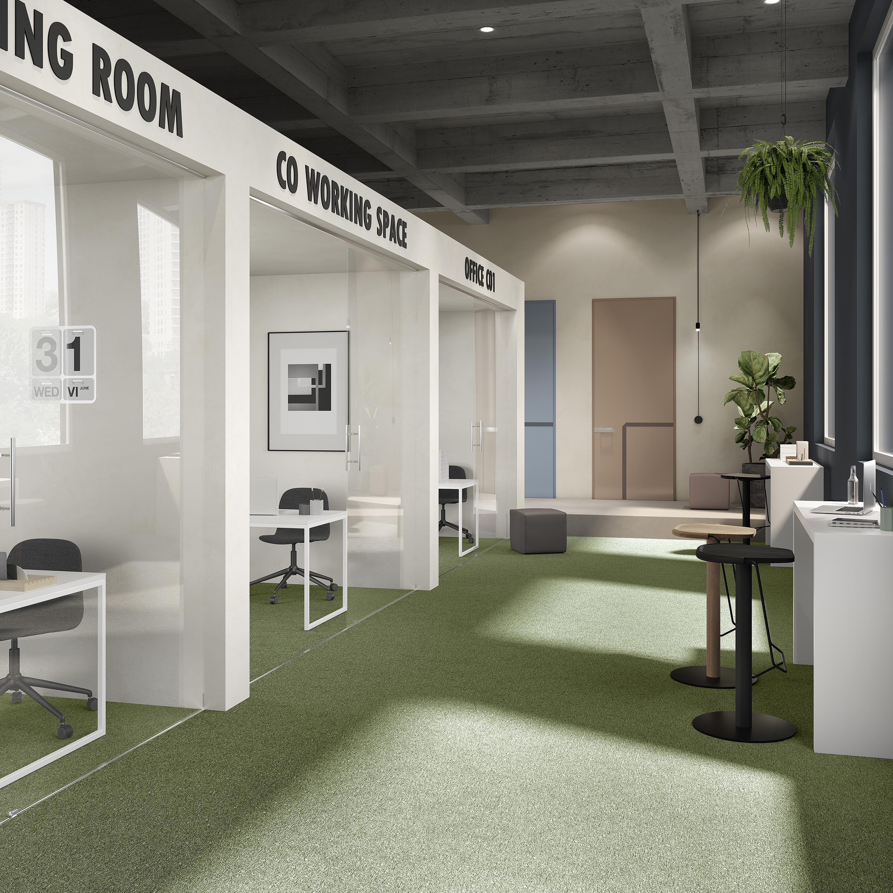 Ковровая плитка Medusa Tile 21 (500*500*5 мм) — купить в Белгороде