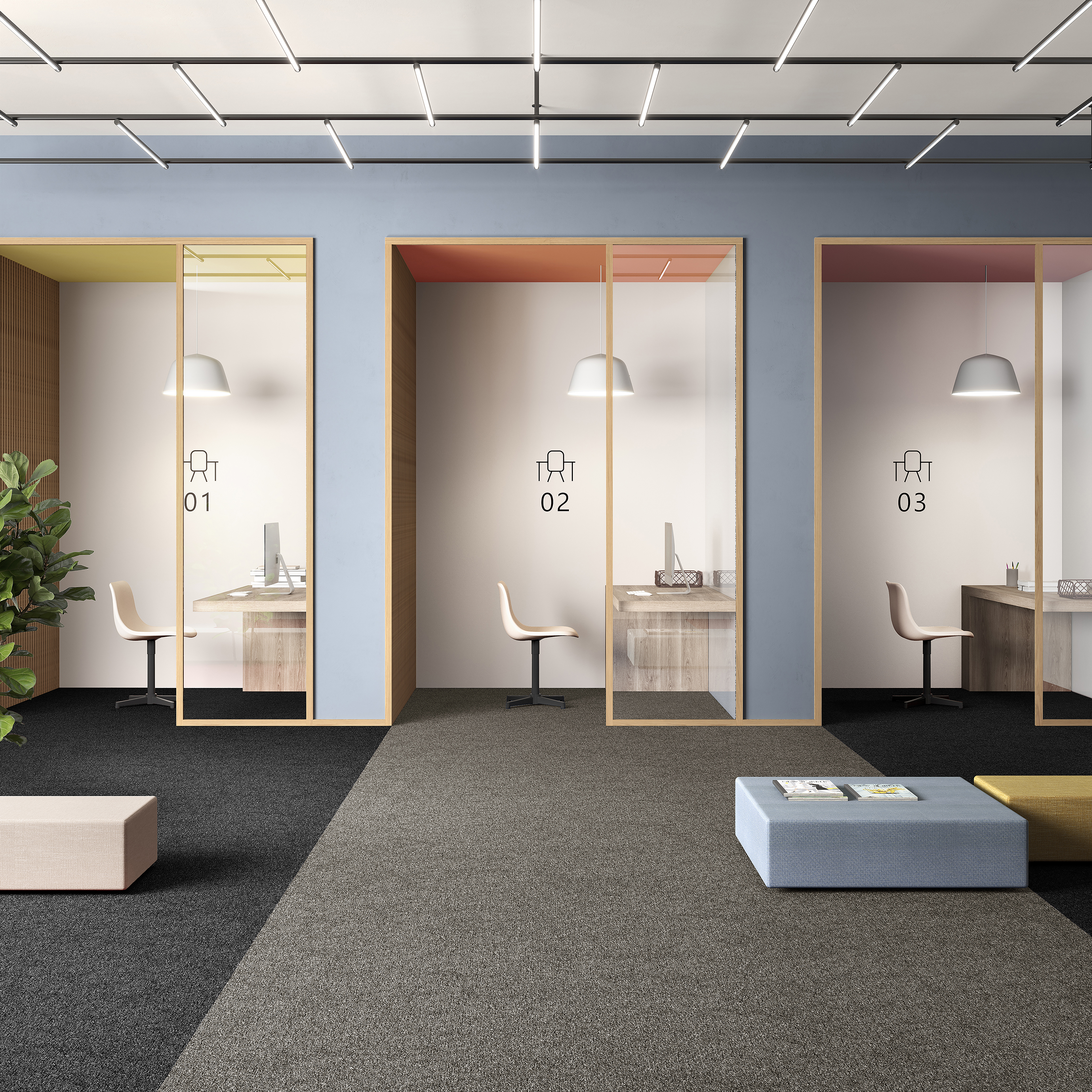 Ковровая плитка Medusa Tile 40 (500*500*5 мм) — купить в Белгороде