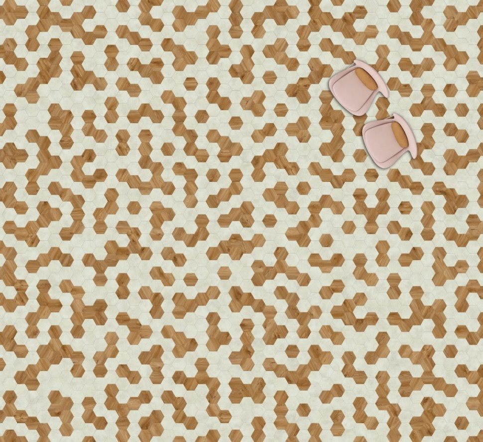 Виниловая плитка "Moduleo" Moods Hexagon 322 (226,32*196*2,5 мм) — купить в Белгороде