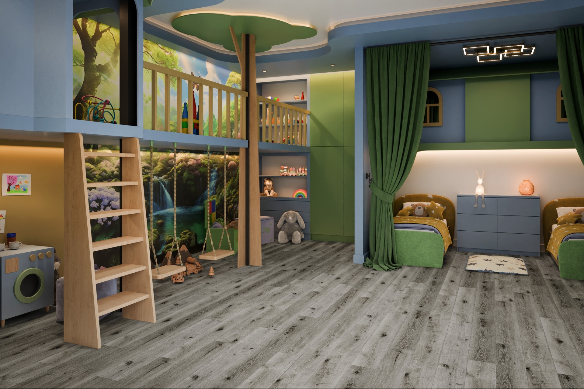 Усовершенствованная кварц-виниловая плитка «Damy Floor» Дуб Состаренный Серый (1227*187*2,5 мм) — купить в Белгороде