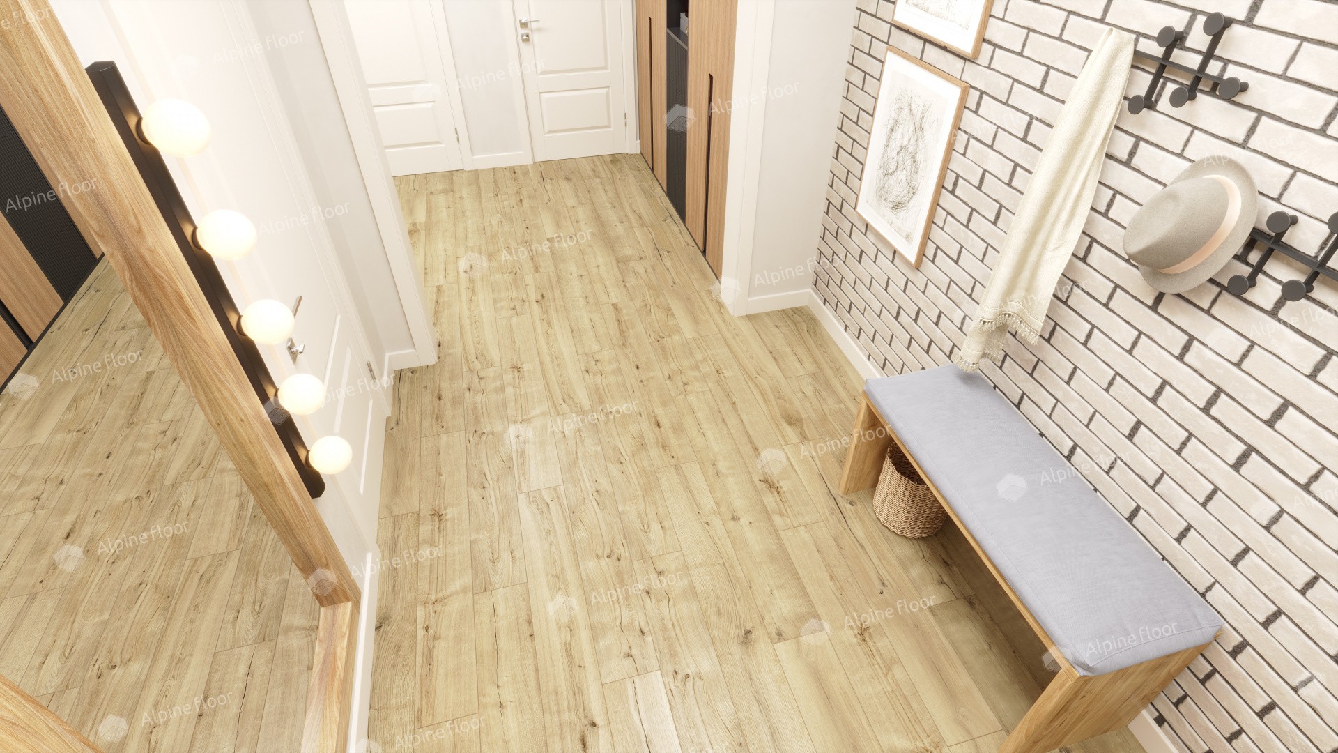 Ламинат "Alpine Floor" Дуб Эмпуриабрава (1285*192*8 мм) — купить в Белгороде