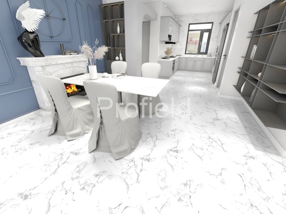 HSPC ламинат "Profield" Камень белый (610*305*5,5 мм) — купить в Белгороде