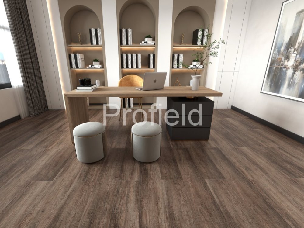HSPC ламинат "Profield" Дуб темный (1200*228*5,5 мм) — купить в Белгороде