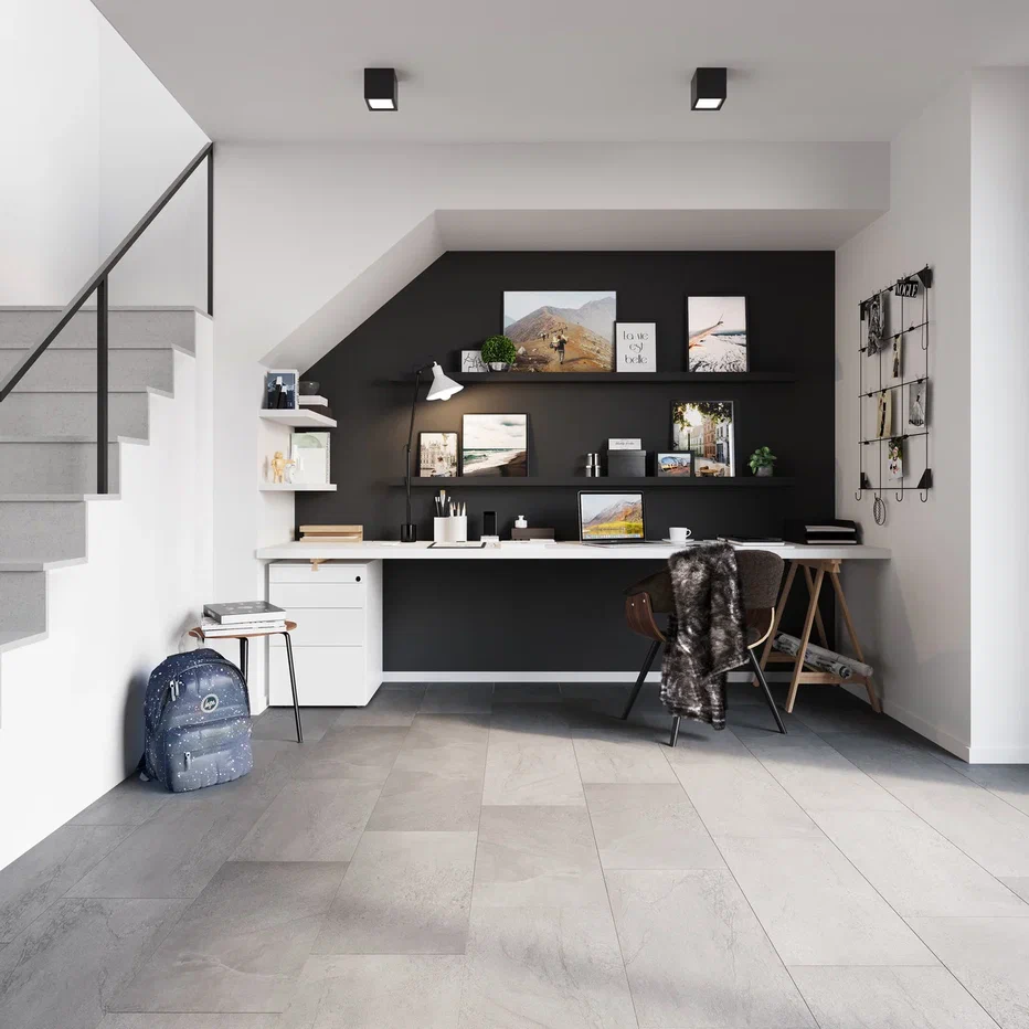 SPC ламинат "Invictus" Groovy Granite Steel (603*298*6мм) — купить в Белгороде