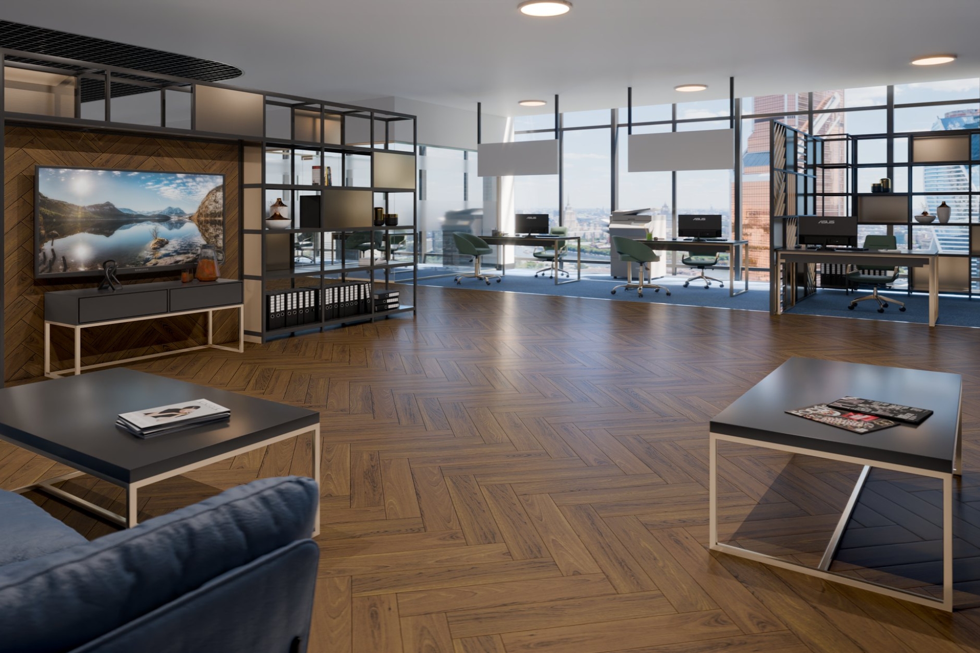 Инженерный паркет «Damy Floor» Ореховый (укладка елочкой) — купить в Белгороде