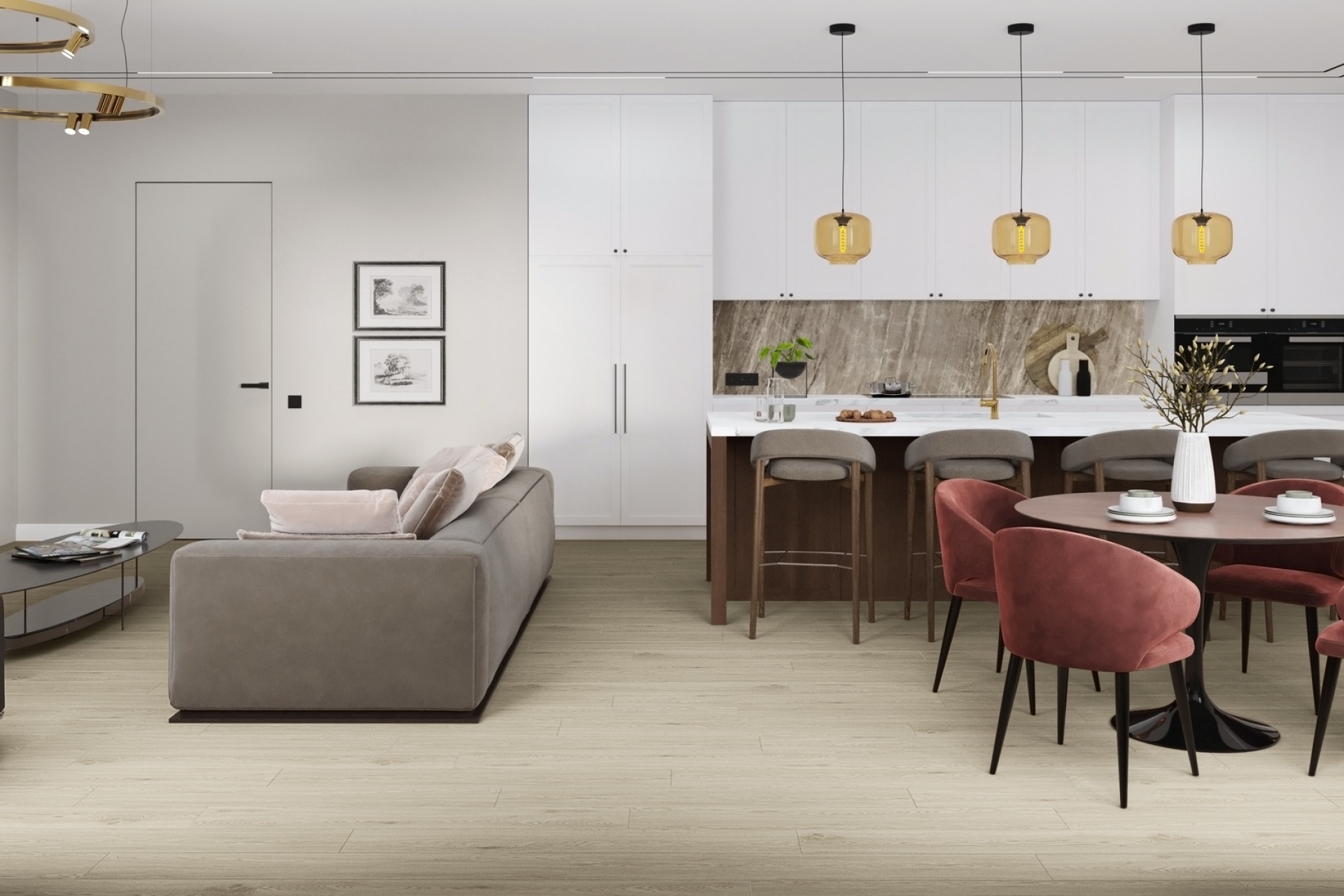 Усовершенствованная кварц-виниловая плитка «Damy Floor» Дуб Светлый (1227*187*2,5 мм) — купить в Белгороде