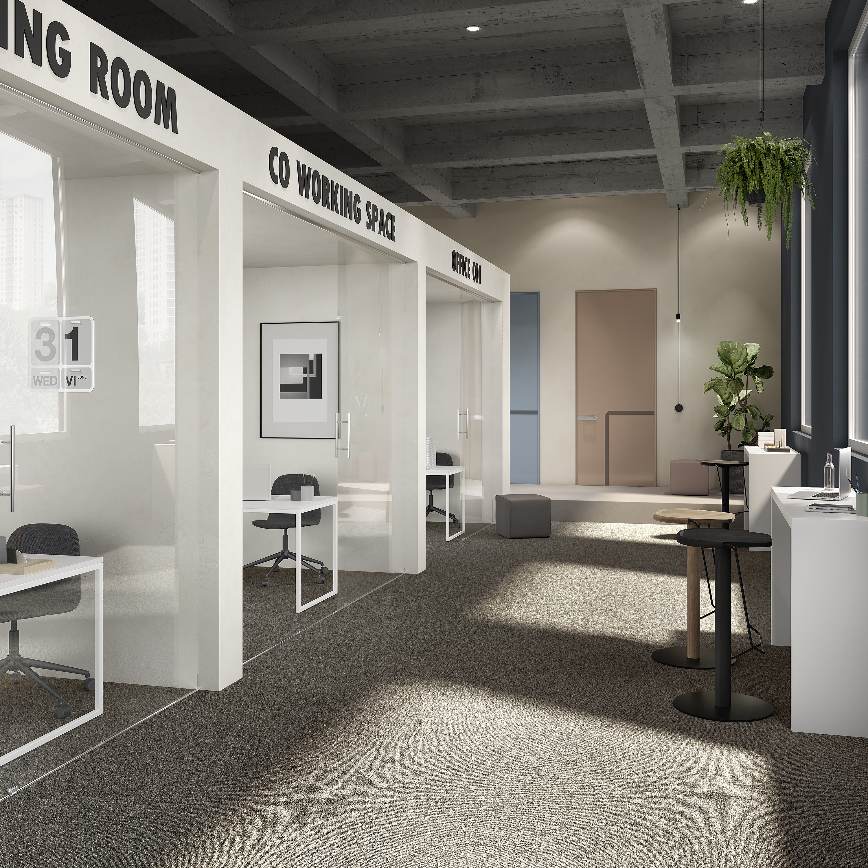 Ковровая плитка Medusa Tile 43 (500*500*5 мм) — купить в Белгороде