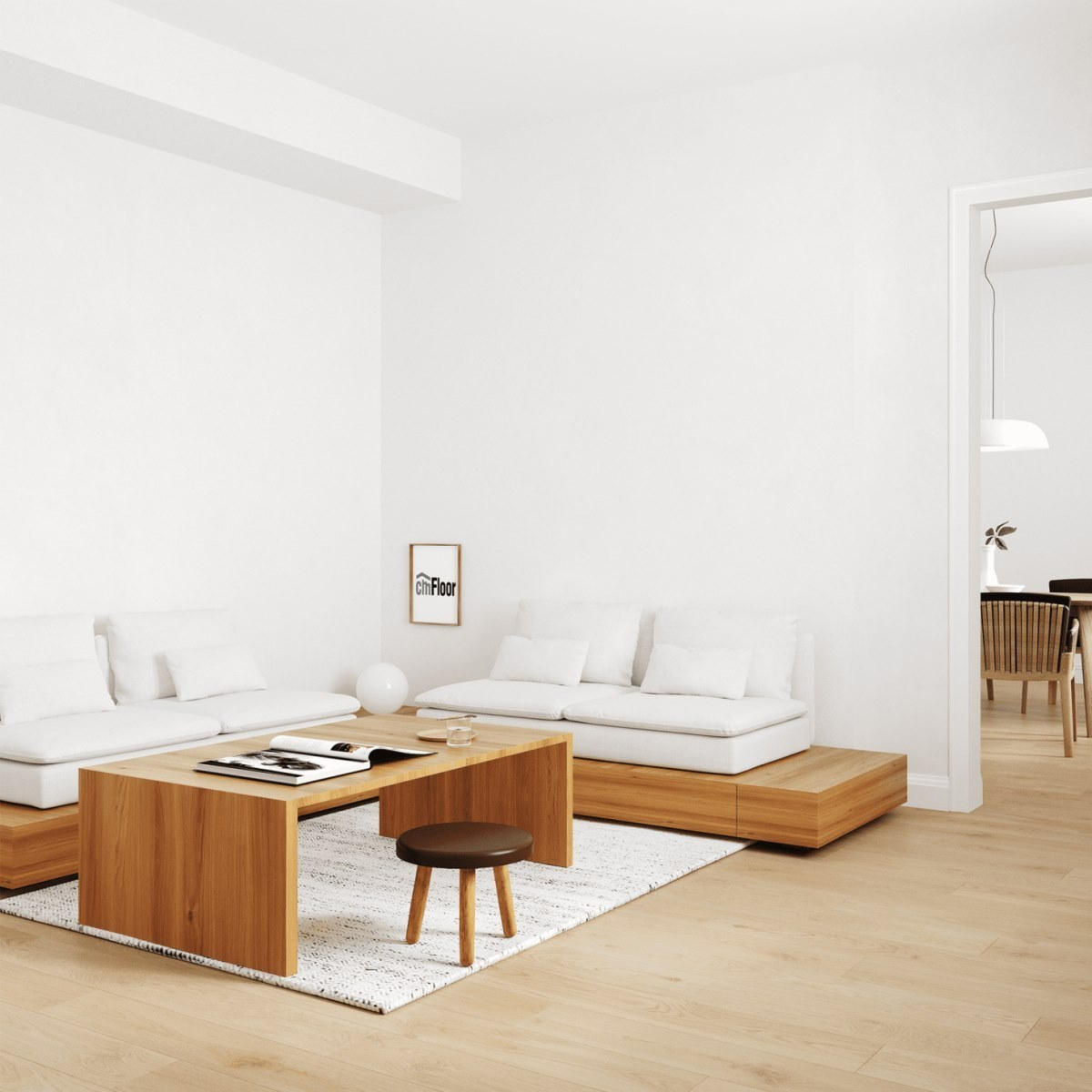 Виниловое напольное покрытие ScandiWood 19 Дуб Шампань (180*1220*5 мм) — купить в Белгороде