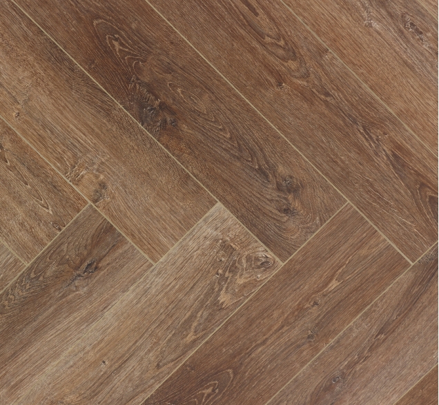 Виниловый ламинат SPC "Cronafloor" Herringbone Дуб Тулуза (640*128*4,5 мм) — купить в Белгороде