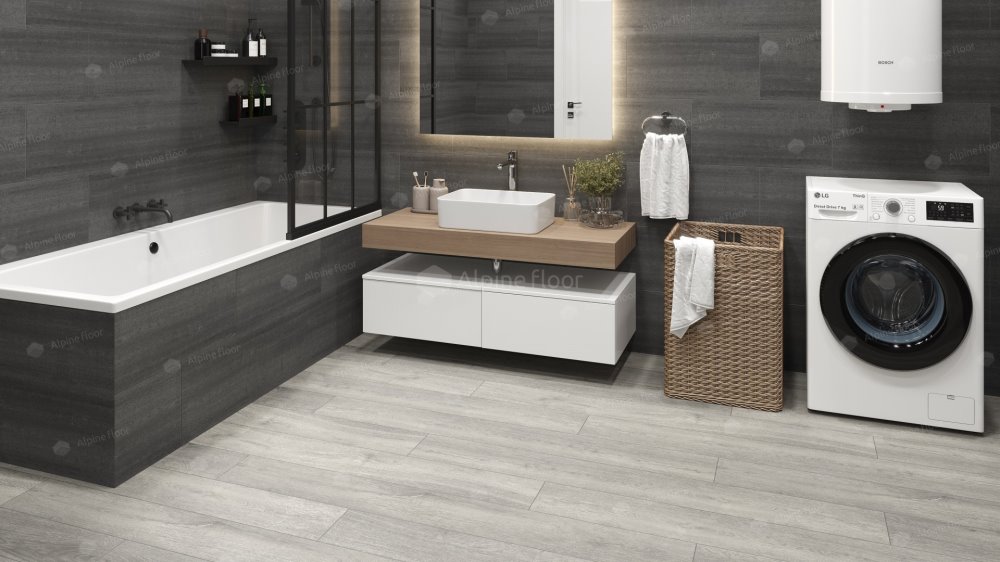 SPC Ламинат "Alpine Floor" Дуб платина (1524*180*8 мм) — купить в Белгороде