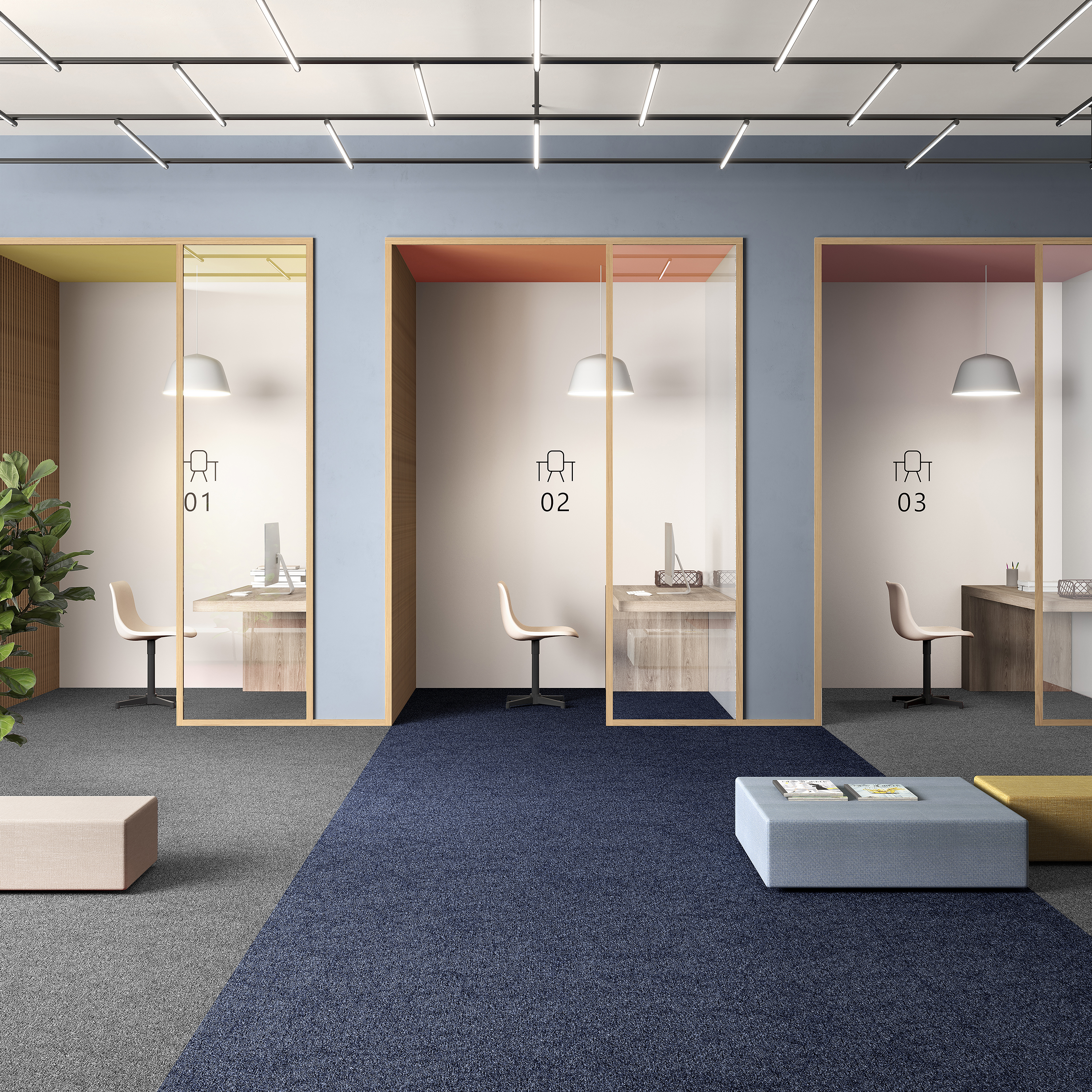 Ковровая плитка Medusa Tile 77 (500*500*5 мм) — купить в Белгороде