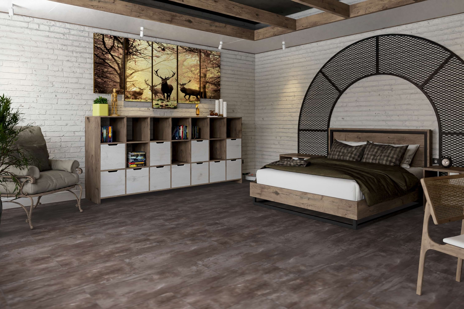 Усовершенствованная кварц-виниловая плитка «Damy Floor» Вайсхорн (912,4*455,2*2,5 мм) — купить в Белгороде