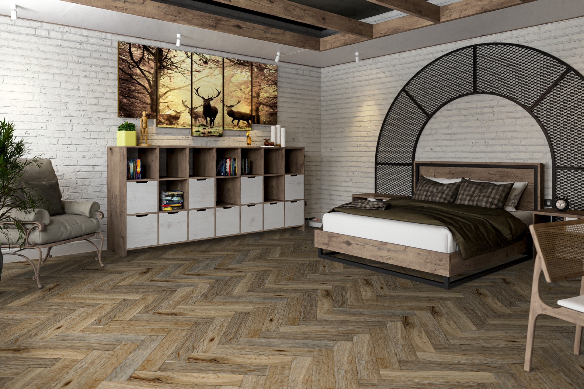 Усовершенствованная кварц-виниловая плитка «Damy Floor» Ковентри (590*118*2,5 мм) — купить в Белгороде