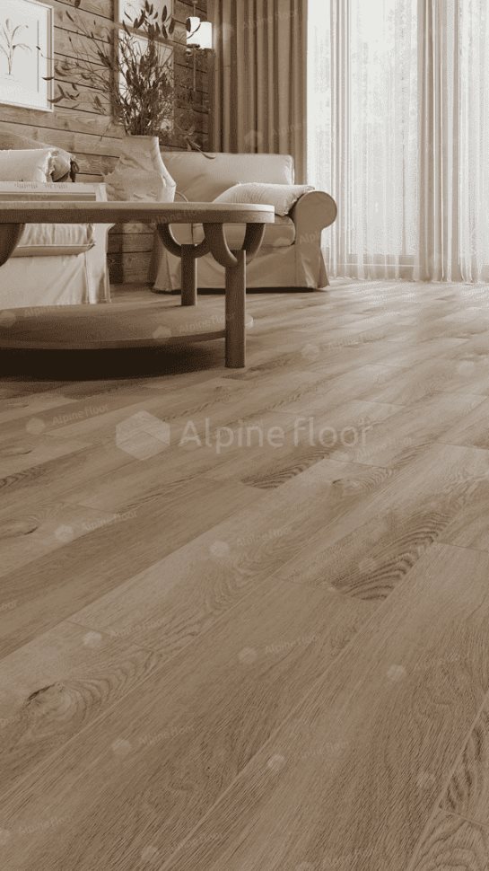 Виниловый ламинат "Alpine Floor" Parquet Light Дуб Синистра (600*125*4 мм) — купить в Белгороде