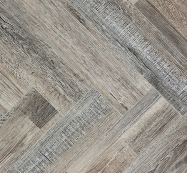 Виниловый ламинат SPC "Cronafloor" Herringbone Дуб Реймс (640*128*4,5 мм) — купить в Белгороде