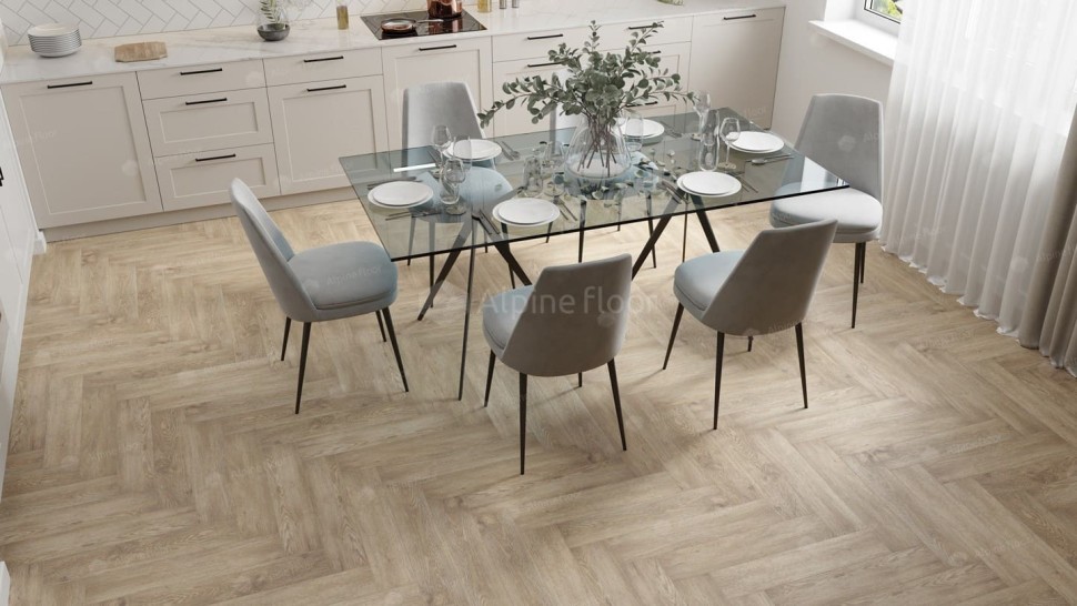 Виниловая плитка "Alpine Floor" Parquet LVT Дуб Ваниль Селект (590*118*2,5 мм) — купить в Белгороде