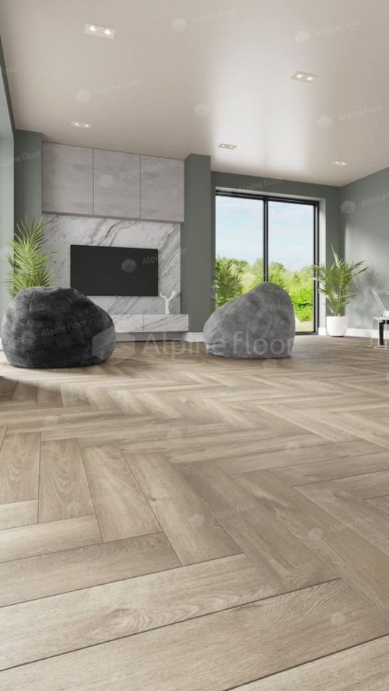 Виниловая плитка "Alpine Floor" Parquet LVT Дуб Натуральный Отбеленный (590*118*2,5 мм) — купить в Белгороде