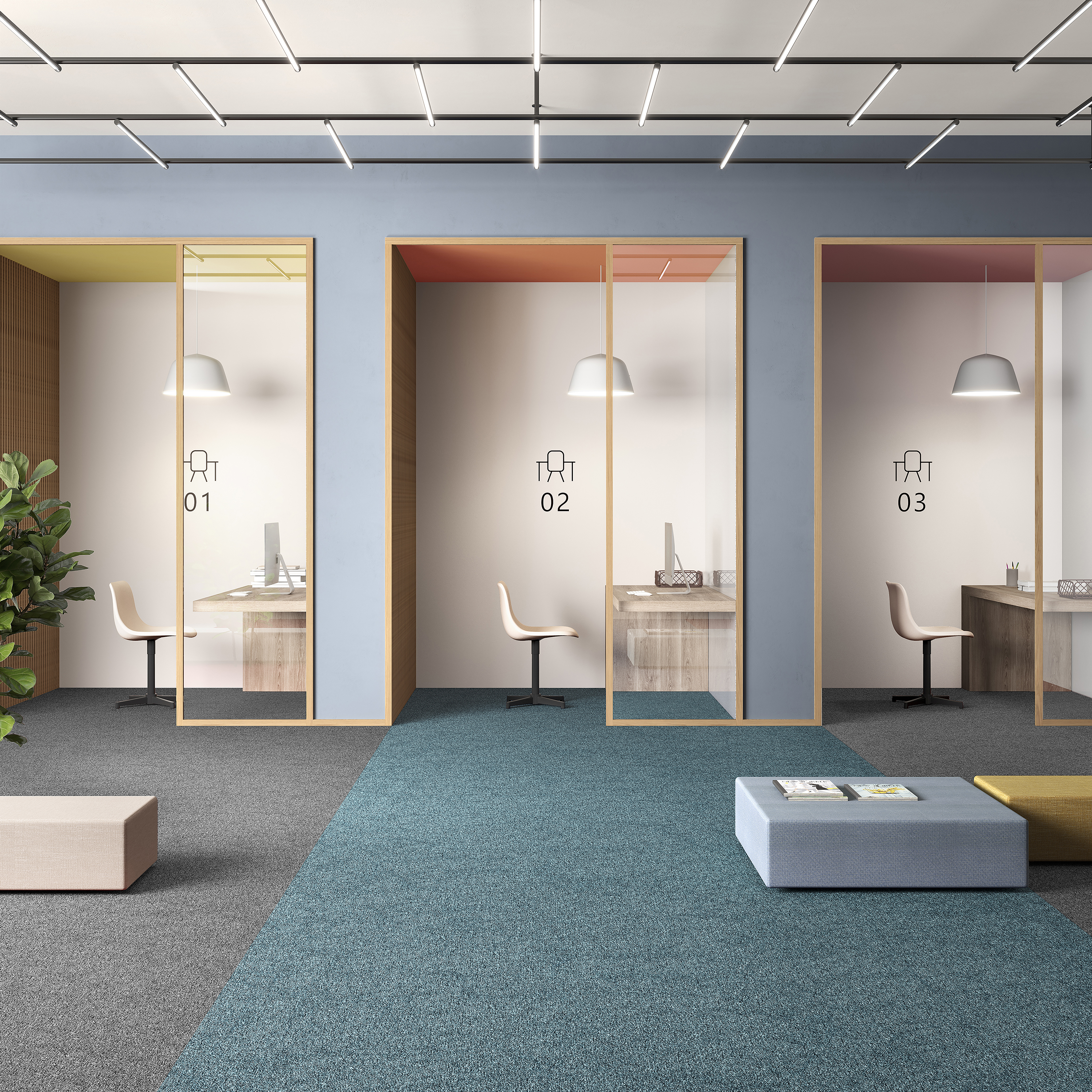 Ковровая плитка Medusa Tile 70 (500*500*5 мм) — купить в Белгороде