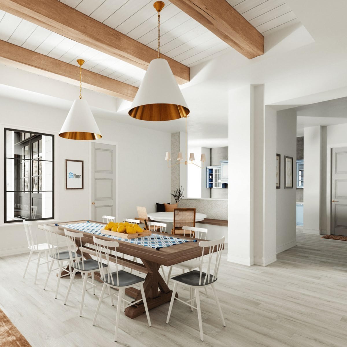 Виниловое напольное покрытие ScandiWood 05 Дуб Ледяной (180*1220*5 мм) — купить в Белгороде