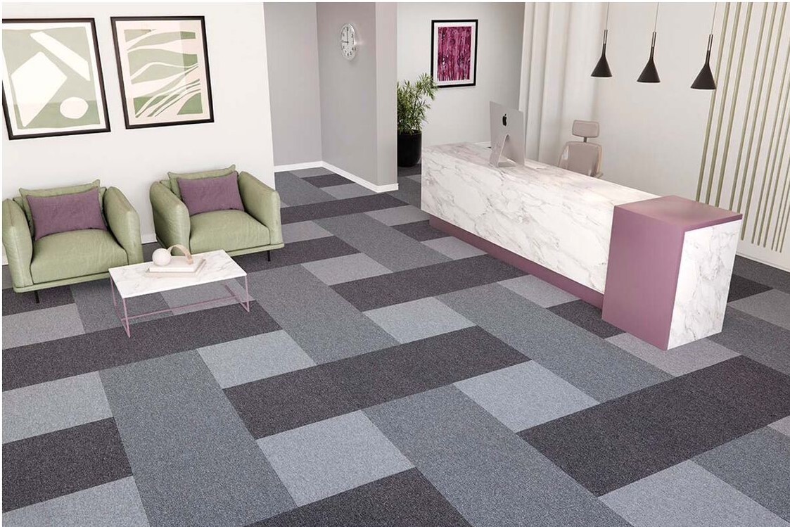 Ковровая плитка "Bonkeel" Space Grey (500*500*5,9 мм) — купить в Белгороде