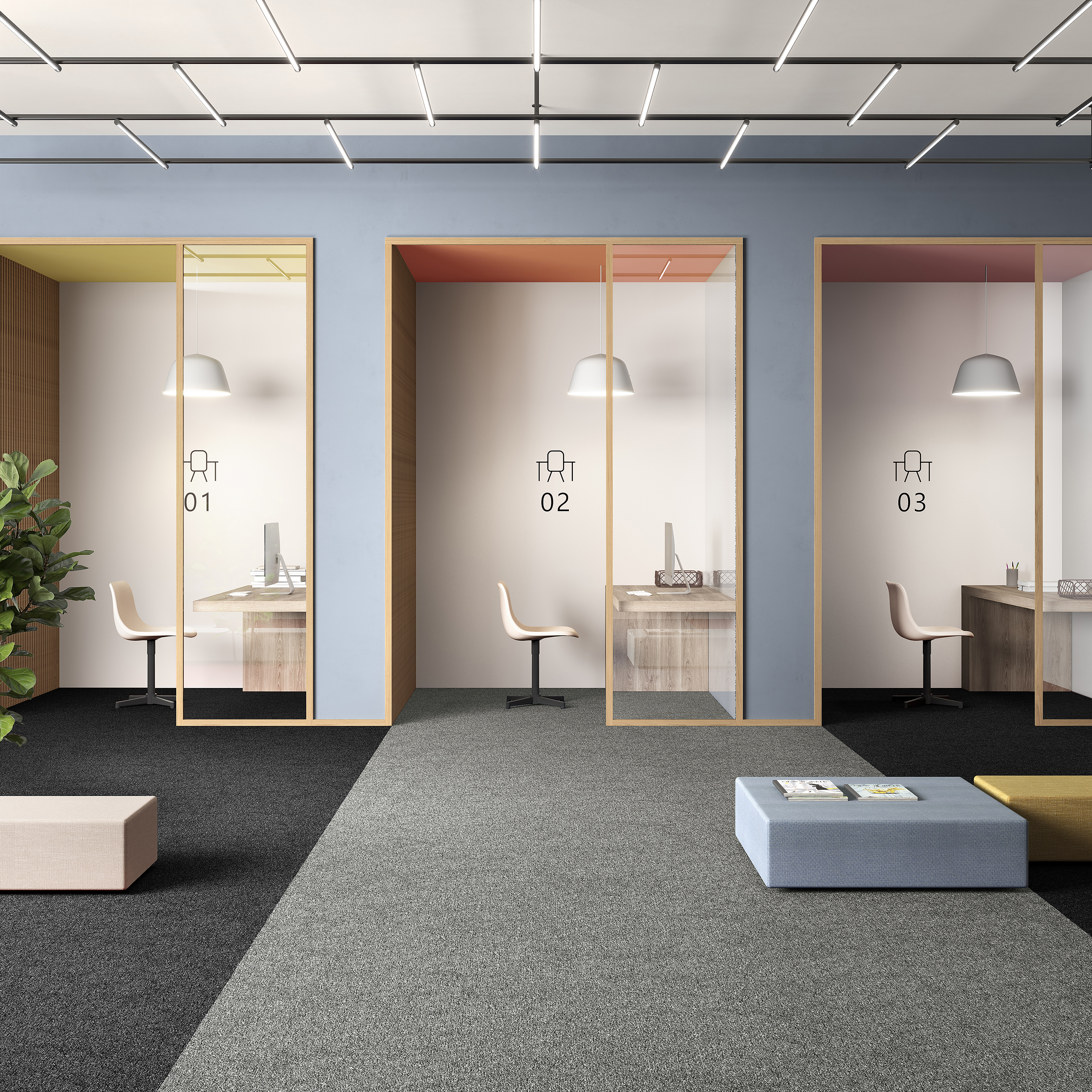 Ковровая плитка Medusa Tile 94 (500*500*5 мм) — купить в Белгороде