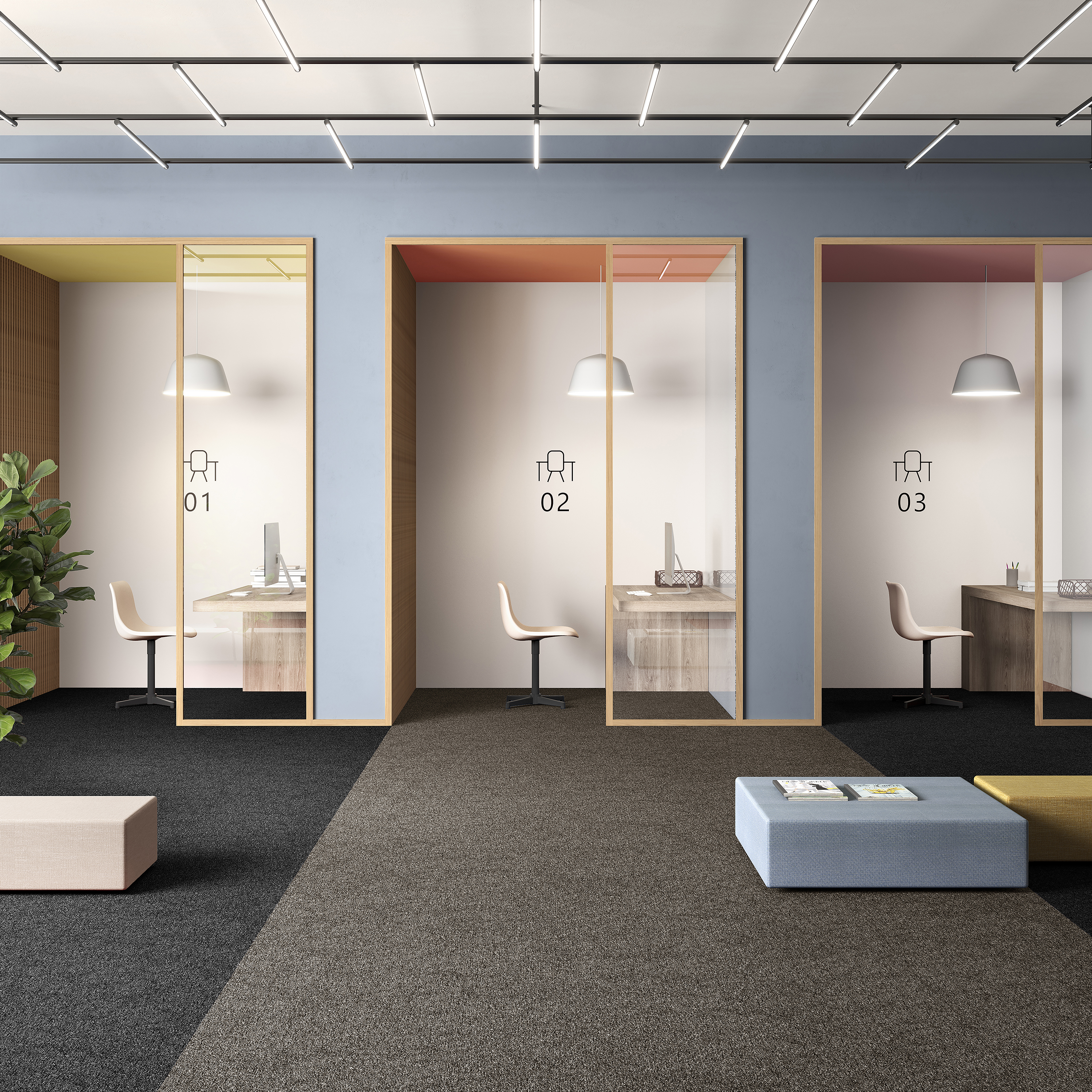 Ковровая плитка Medusa Tile 43 (500*500*5 мм) — купить в Белгороде