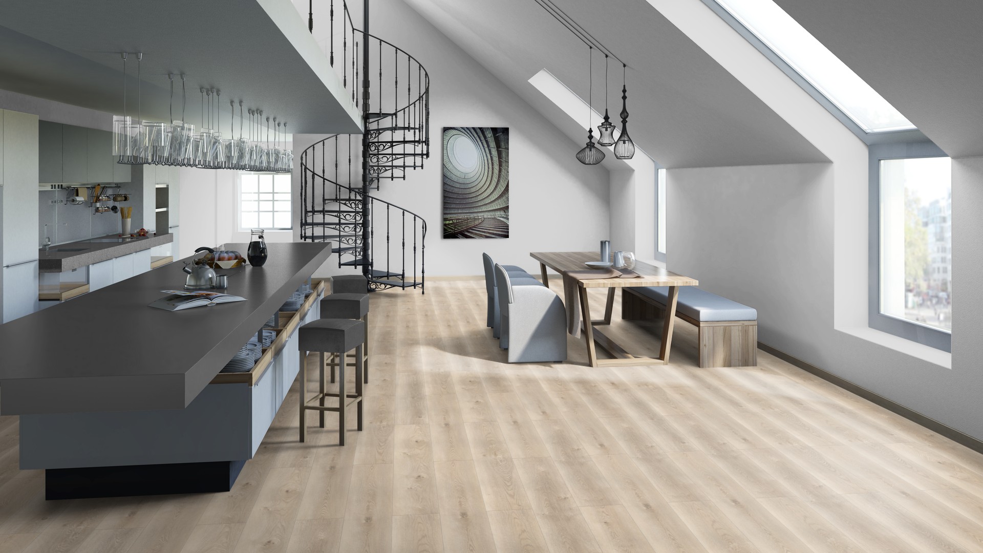 SPC ламинат "Tarkett" Deep House Sean (1400*225*4,6 мм) — купить в Белгороде