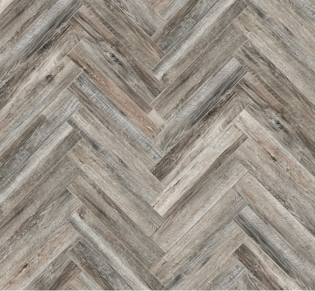 Виниловый ламинат SPC "Cronafloor" Herringbone Дуб Реймс (640*128*4,5 мм) — купить в Белгороде