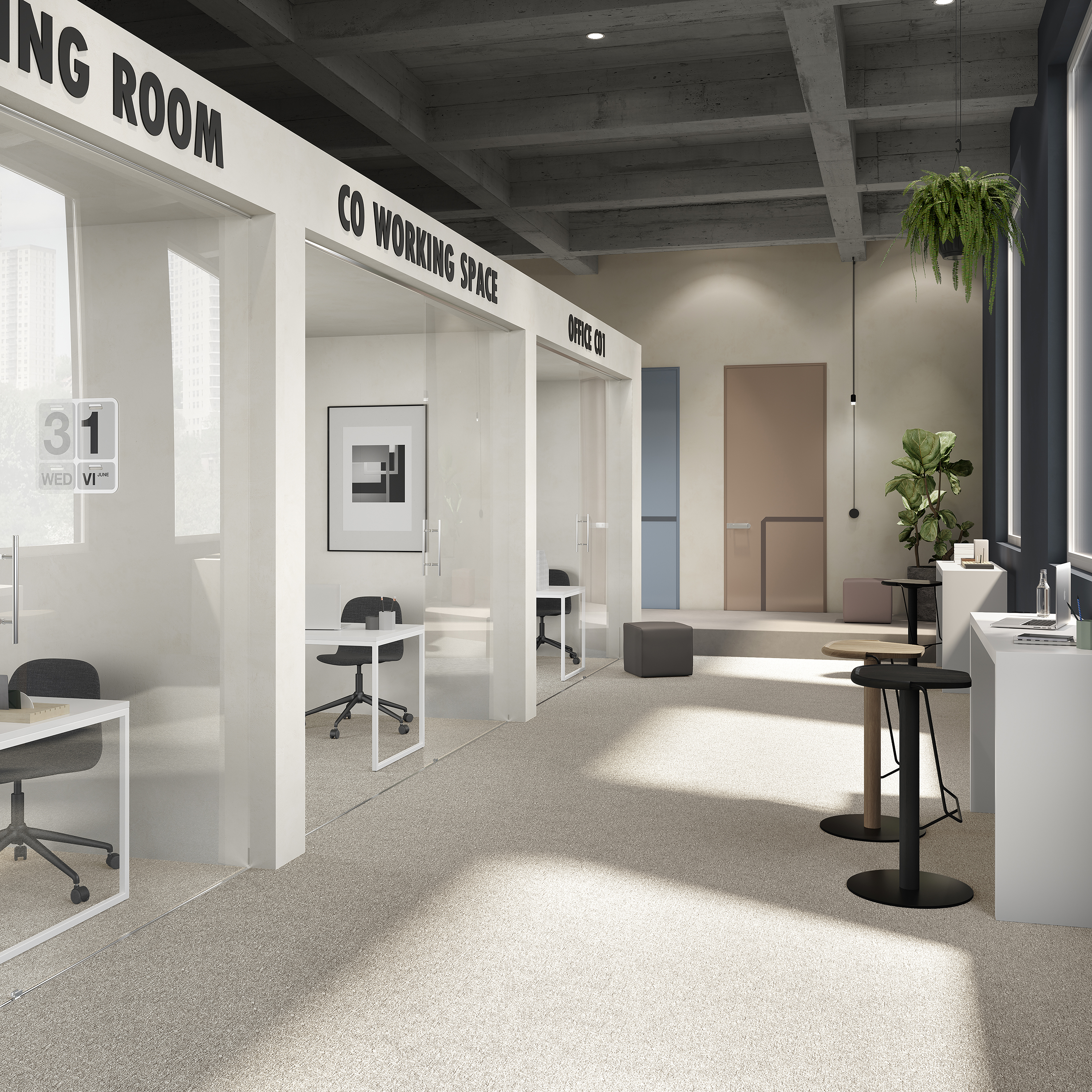 Ковровая плитка Medusa Tile 33 (500*500*5 мм) — купить в Белгороде