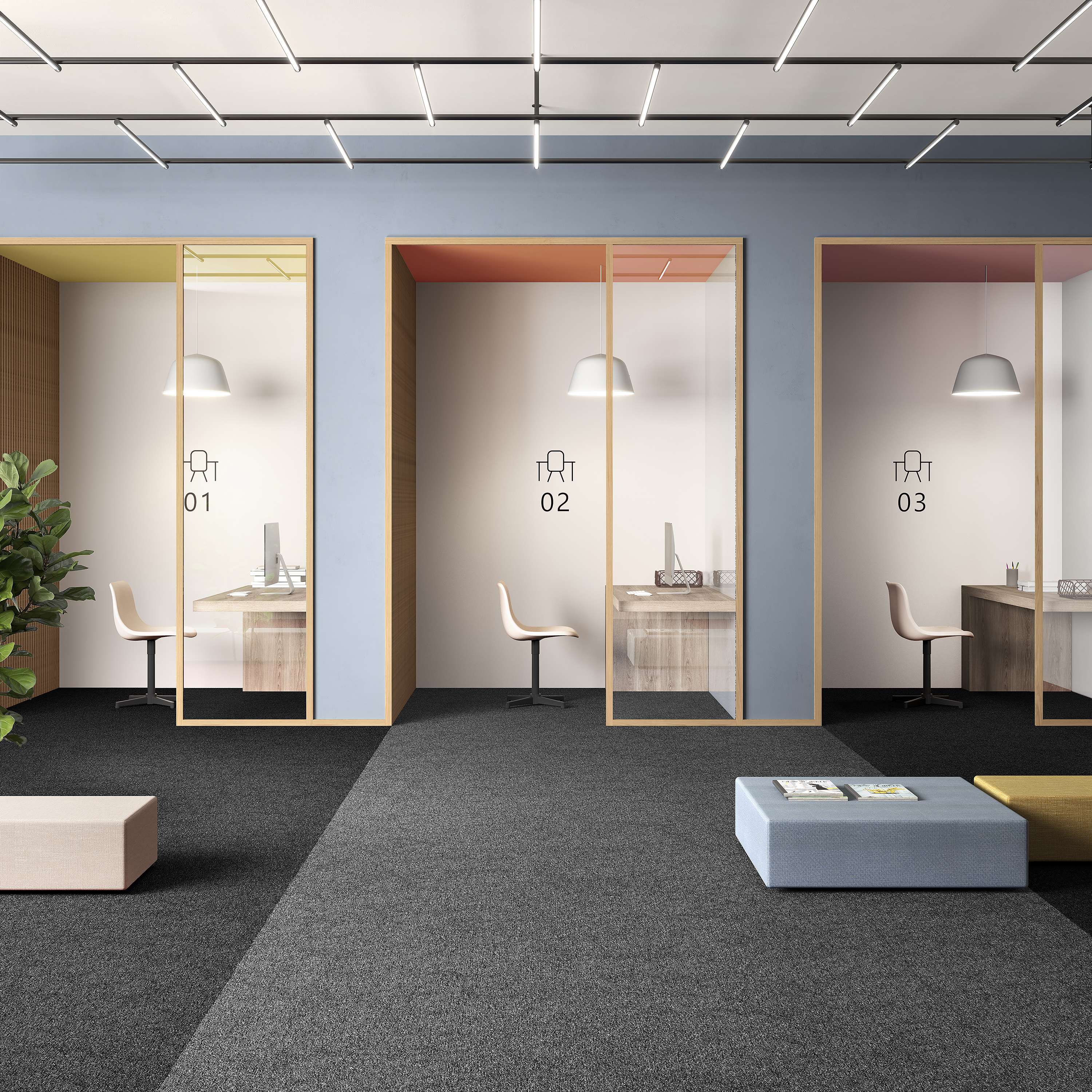 Ковровая плитка Medusa Tile 98 (500*500*5 мм) — купить в Белгороде