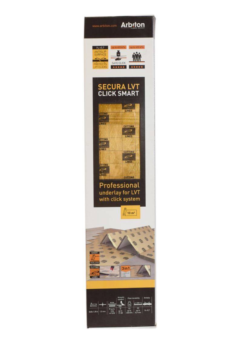 Подложка "Arbiton" Secura LVT Click Smart 1,5мм (6,25м2)