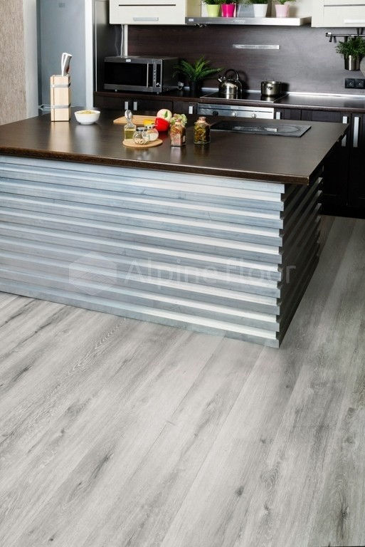 Замковая ПВХ плитка "Alpine Floor" Ясень Серый  (1220*183*4мм) — купить в Белгороде