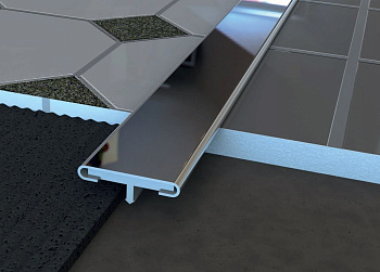 Профиль Т-образный с алюминиевой вставкой. TA 15 EМ 250 матовый